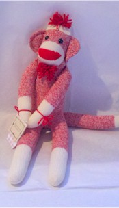 Las Vegas Raiders Sock Monkey Toy – 3 Red Rovers